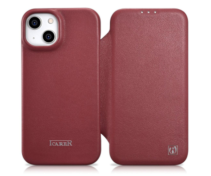 Etui / obudowa na smartfona iCarer Premium Leather Folio Case do iPhone 14 Plus (MagSafe)